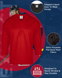 Boys Red Hockey Practice Jersey (Youth)