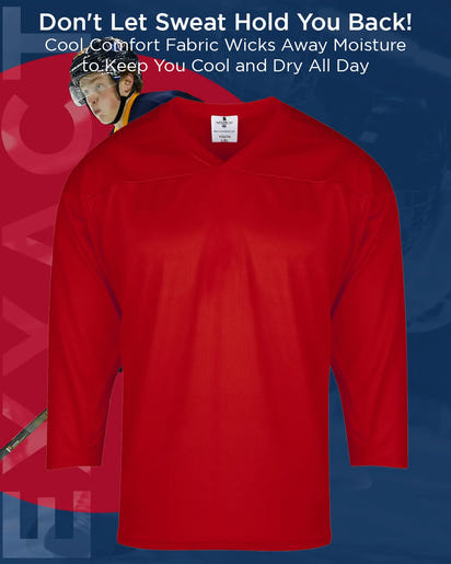 Boys Red Hockey Practice Jersey (Youth)