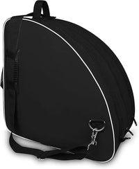 Black Ice Skate Bag with Adjustable Shoulder Strap
