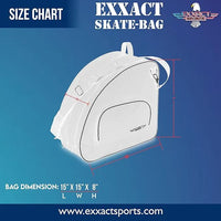 Black Ice Skate Bag with Adjustable Shoulder Strap