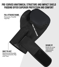 Kids Printed Knockout Boxing Gloves with Padded Protection (Lion)