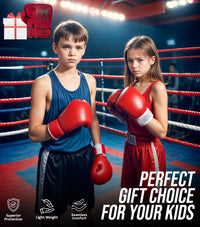 Kids Printed Knockout Boxing Gloves with Padded Protection (Spider)