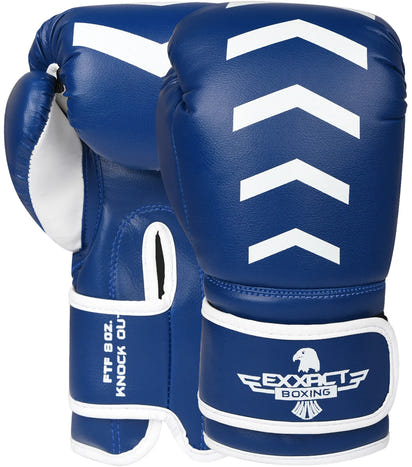 Kids Knockout Boxing Gloves with Padded Protection (Royal Blue/White)