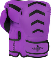 Kids Knockout Boxing Gloves with Padded Protection (Purple/Black)