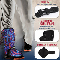 Baseball Batter's Leg Guard with Adjustable Straps (Lazer)
