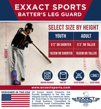 Baseball Batter's Leg Guard with Adjustable Straps (Lazer)