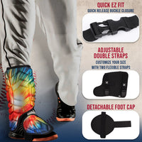 Baseball Batter's Leg Guard with Adjustable Straps (Tie Dye)