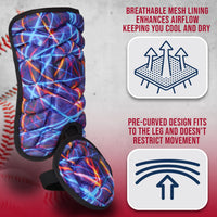 Baseball Batter's Leg Guard with Adjustable Straps (Lazer)