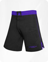 Men's MMA Shorts, IBJJF Ranked No Gi BJJ Jiu Jitsu Shorts for Grappling, Boxing, Cross Training (Purple)