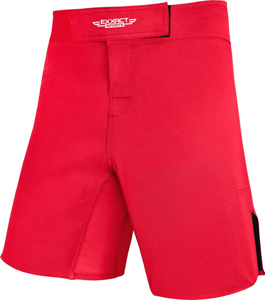 Men's Pro MMA Shorts, No-Gi BJJ Jiu Jitsu Shorts for Boxing, UFC & Cross Training (Red)