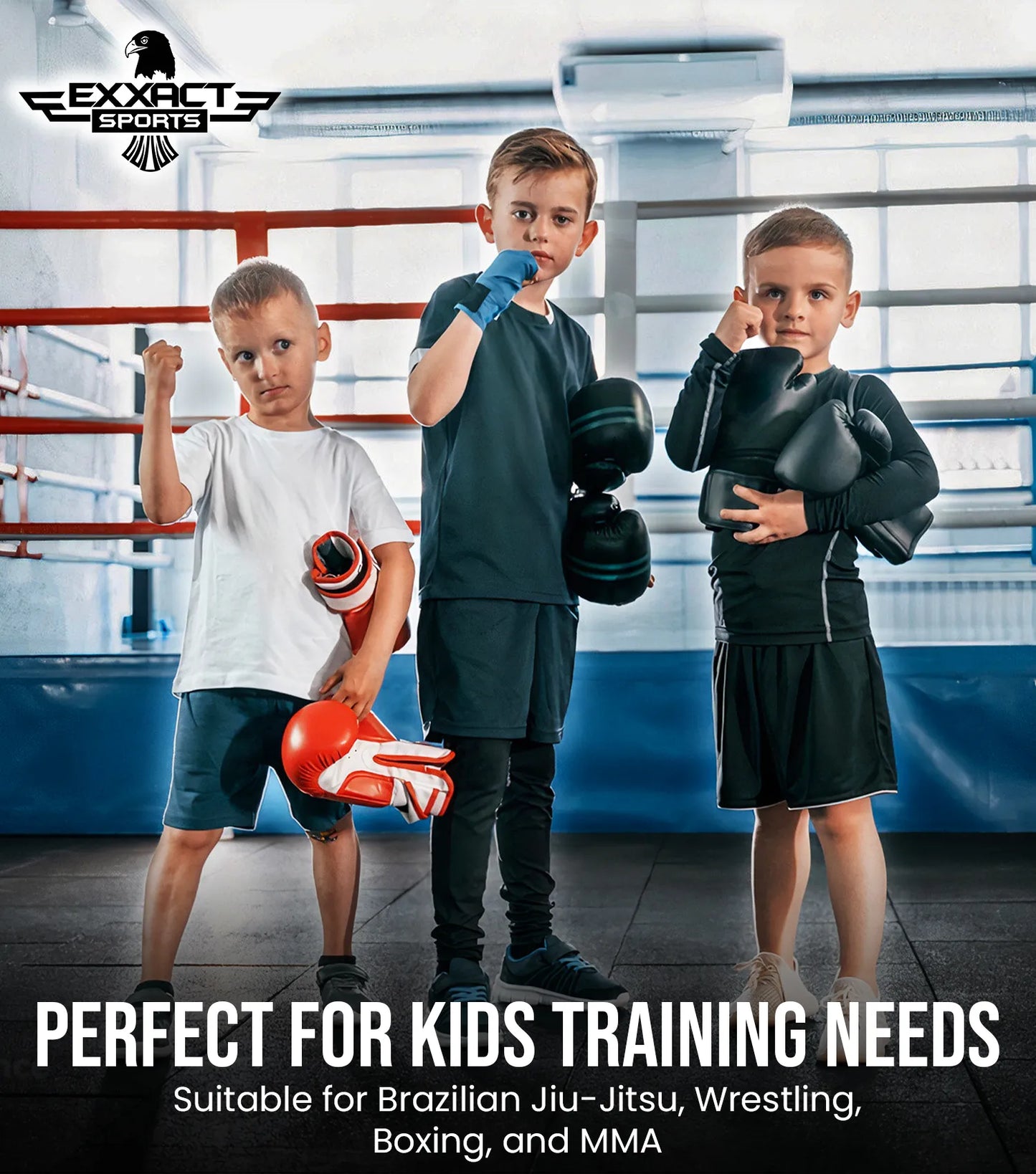 Kids Gray BJJ Rash Guard Short Sleeve