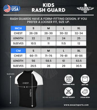 Kids Tie Dye BJJ Rash Guard Short Sleeve