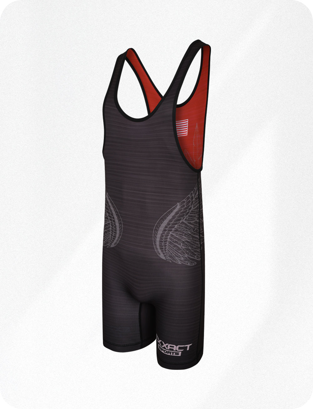 Reversible Wrestling Singlet For Gymnastic & Mma Black/Red (Unisex Adult/youth)