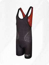 Reversible Wrestling Singlet For Gymnastic & Mma Black/Red (Unisex Adult/youth)