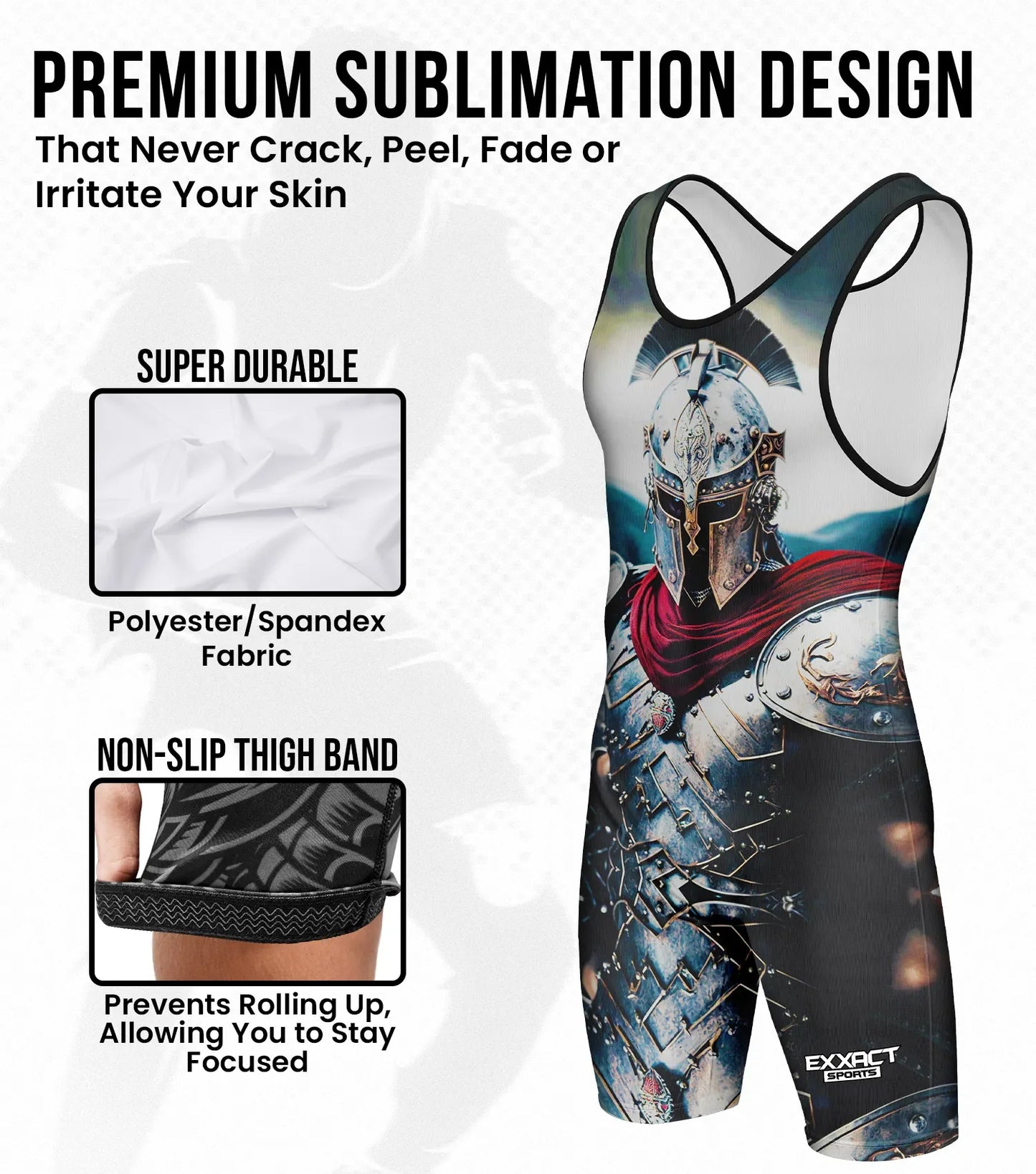 Boys Youth Sublimated Wrestling Singlets (Gladiator)