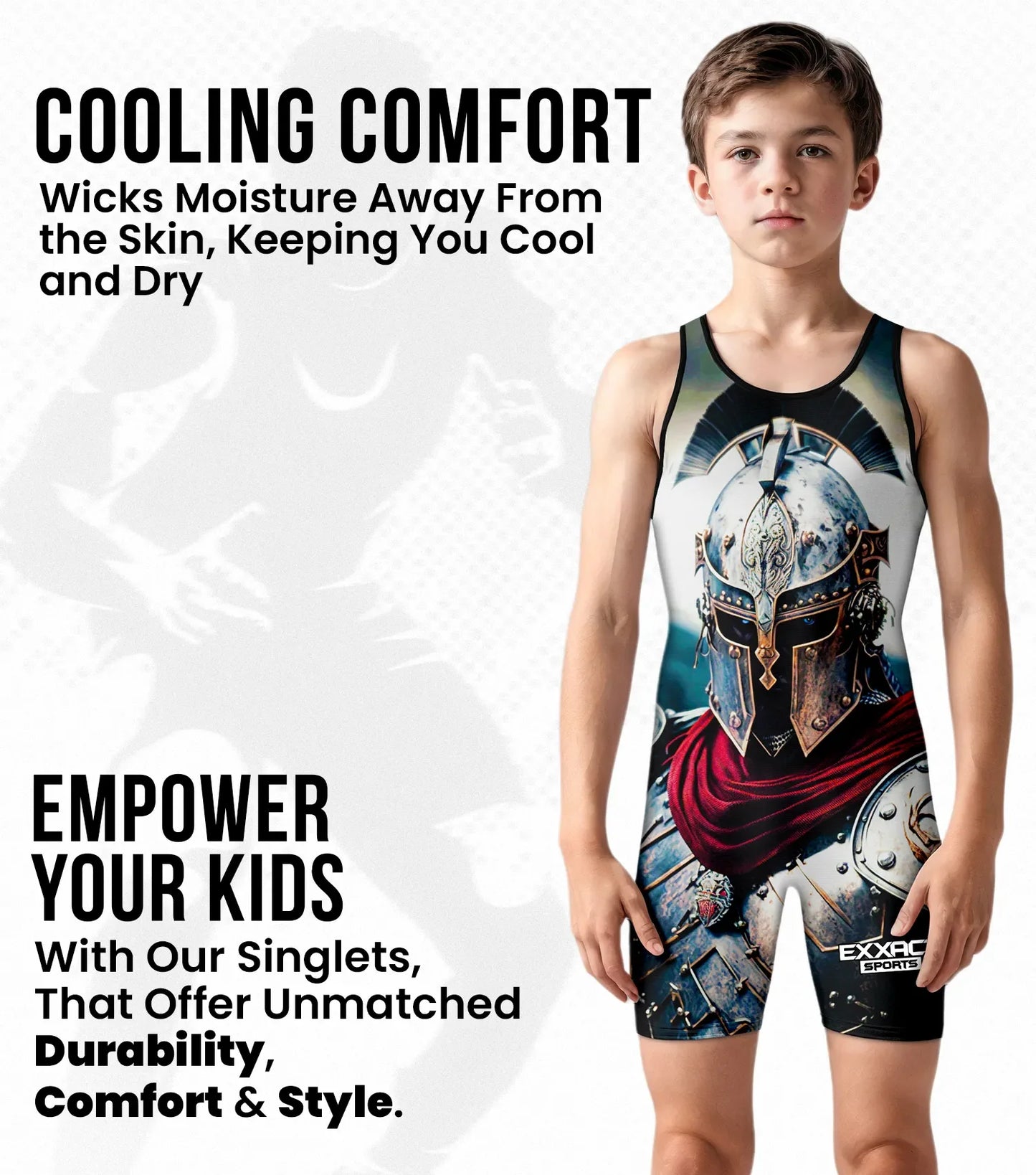 Boys Youth Sublimated Wrestling Singlets (Gladiator)