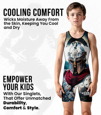 Boys Youth Sublimated Wrestling Singlets (Gladiator)