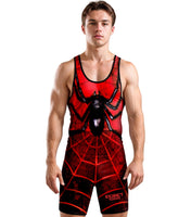 Men's Sublimated Wrestling Singlets (Spider)