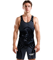 Men's Sublimated Wrestling Singlets (Black Panther)