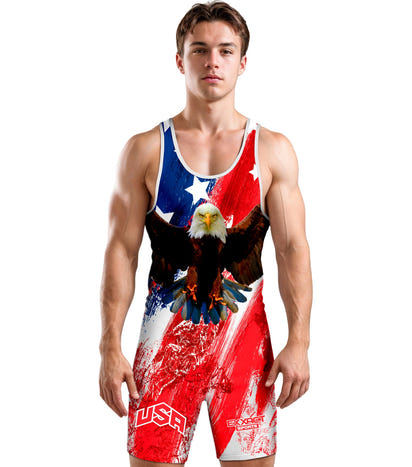 Men's Sublimated Wrestling Singlets (Burashy usa)