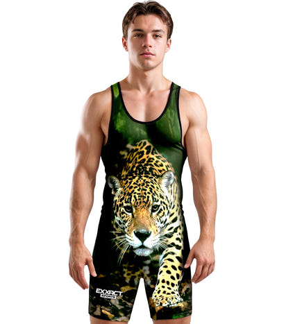 Men's Sublimated Wrestling Singlets (Leopard)