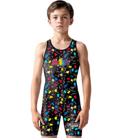 Boys Youth Sublimated Wrestling Singlets (Autism)