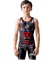 Boys Youth Sublimated Wrestling Singlets (Samurai)