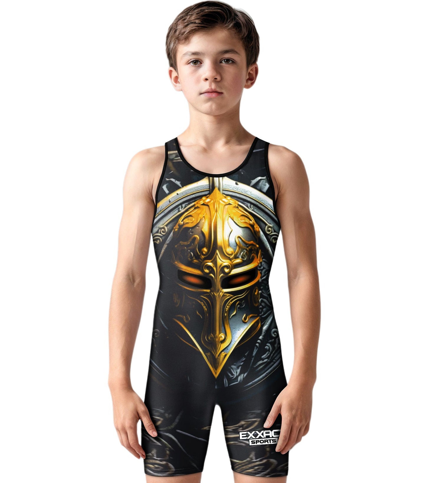 Boys Youth Sublimated Wrestling Singlets (Spartans)