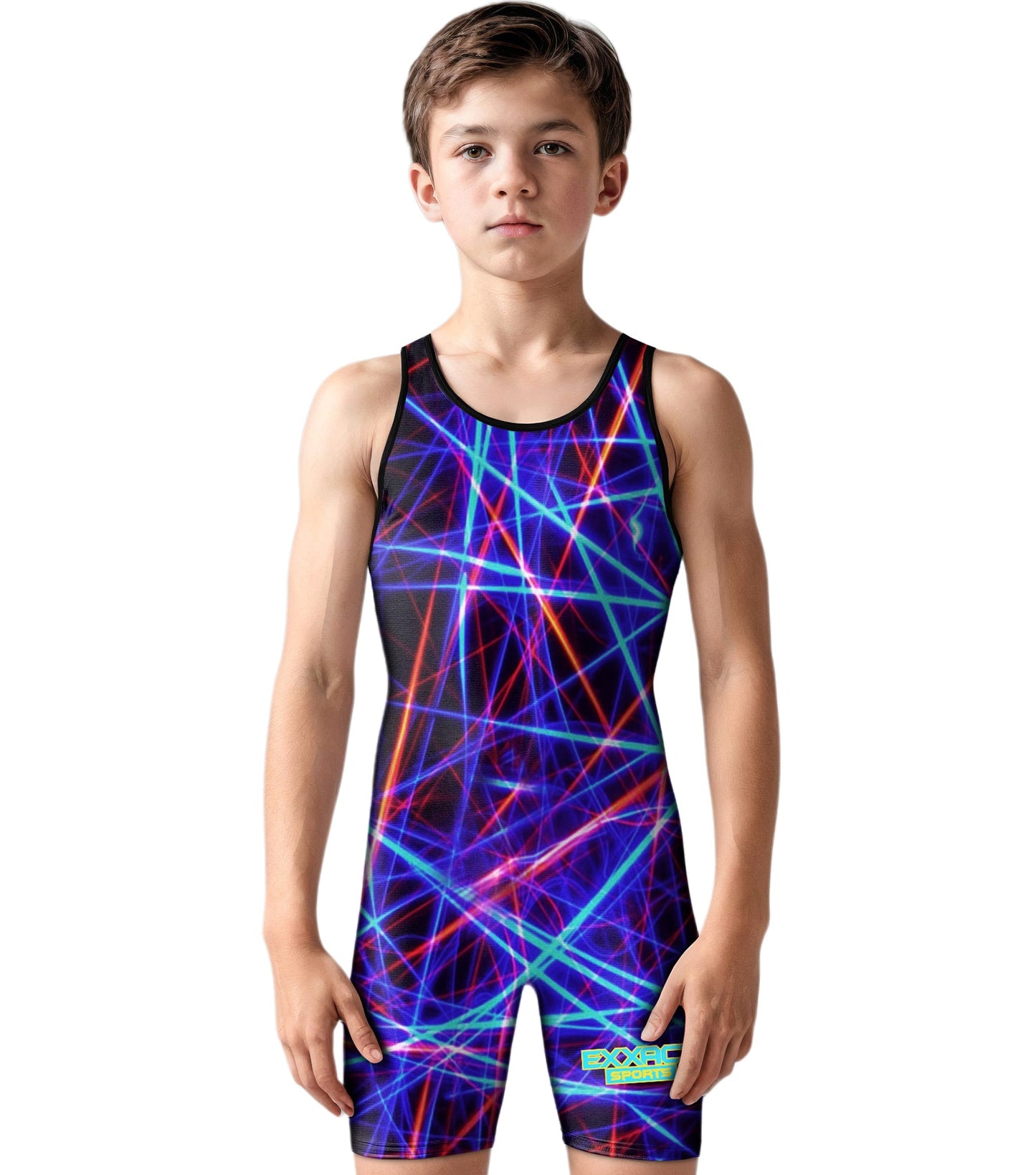 Boys Youth Sublimated Wrestling Singlets (Lazer)
