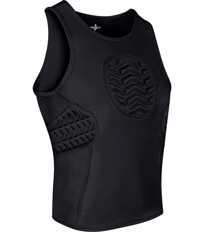 Tank Top Boys Baseball Chest & Rib Protector (Black)