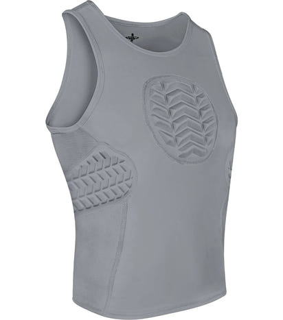 Tank Top Boys Baseball Chest & Rib Protector (Gray)