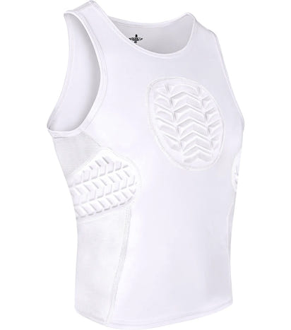 Tank Top Boys Baseball Chest & Rib Protector (White)