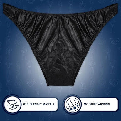 Men's V-Cut Bodybuilding Competition Posing Trunks (Black)