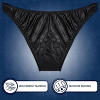 Men's V-Cut Bodybuilding Competition Posing Trunks (Black)