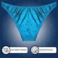 Men's V-Cut Bodybuilding Competition Posing Trunks (Aqua Teal)