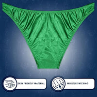 Men's V-Cut Bodybuilding Competition Posing Trunks (Green)