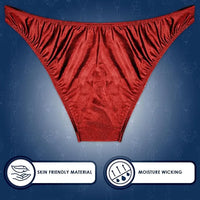 Men's V-Cut Bodybuilding Competition Posing Trunks (Red)