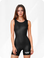 Women's Black Wrestling Singlets, High-Cut Female Singlets