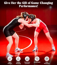 Women's Green Wrestling Singlets, High-Cut Female Singlets