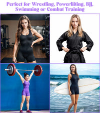 Women's Purple Wrestling Singlets, High-Cut Female Singlets