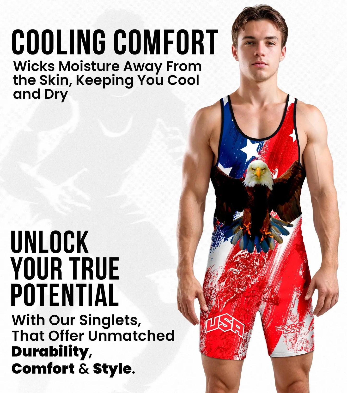 Men's Sublimated Wrestling Singlets (Burashy usa)
