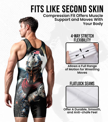 Men's Sublimated Wrestling Singlets (Gladiator)