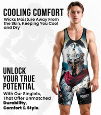 Men's Sublimated Wrestling Singlets (Gladiator)