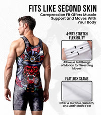 Men's Sublimated Wrestling Singlets (Samurai)