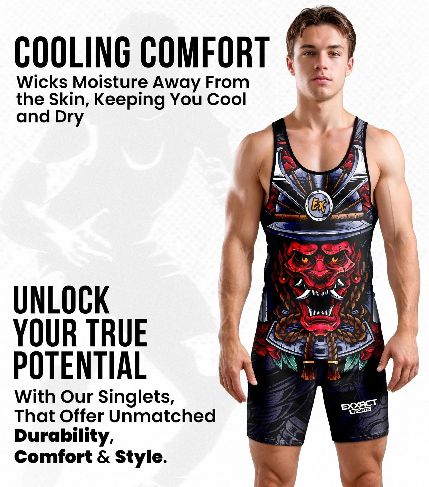 Men's Sublimated Wrestling Singlets (Samurai)
