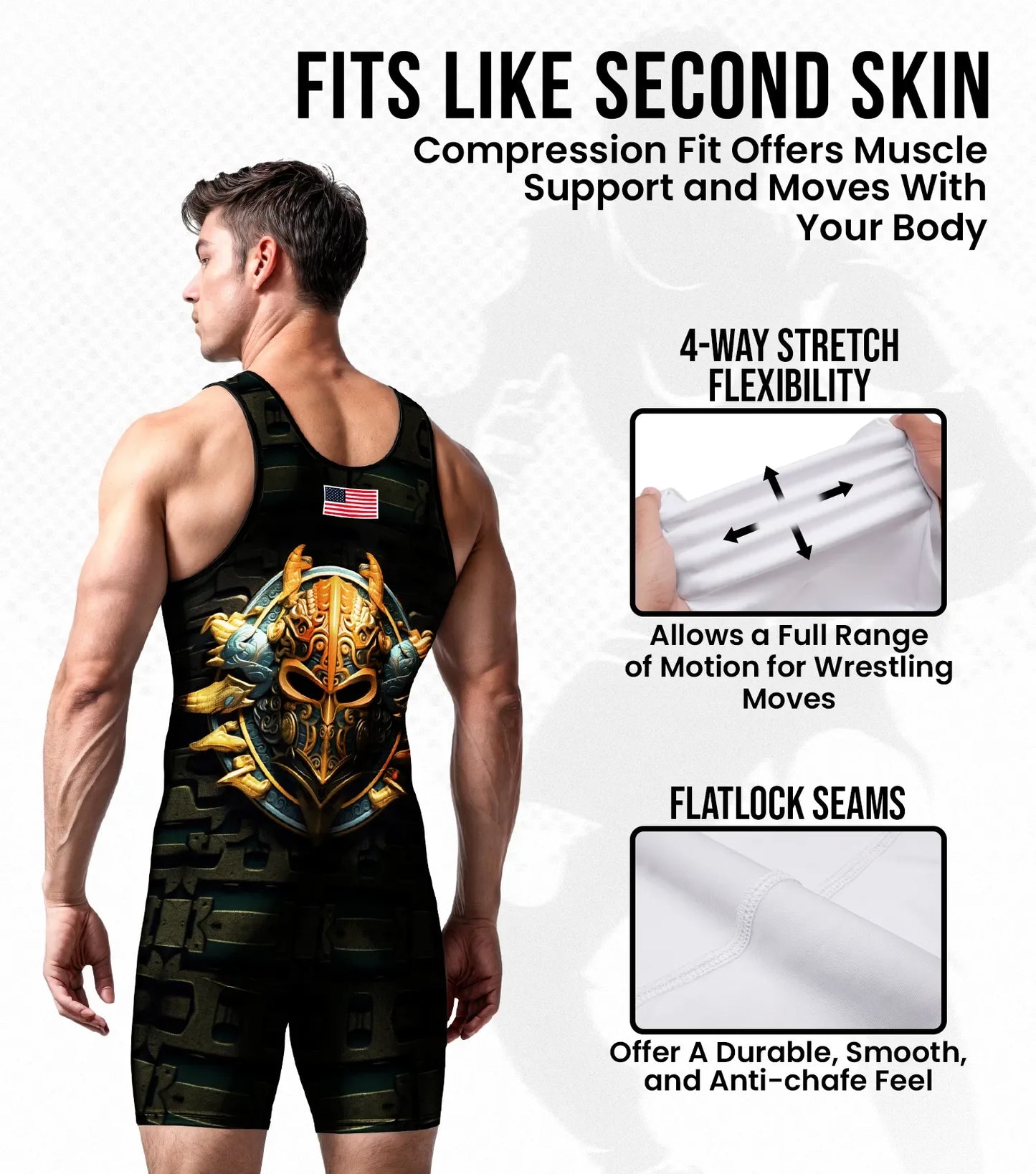 Men's Sublimated Wrestling Singlets (Spartans)