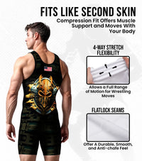 Men's Sublimated Wrestling Singlets (Spartans)