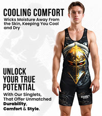 Men's Sublimated Wrestling Singlets (Spartans)