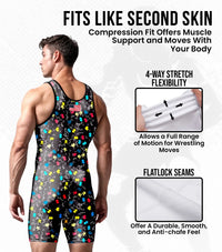Men's Sublimated Wrestling Singlets (Autism)