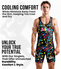 Men's Sublimated Wrestling Singlets (Autism)